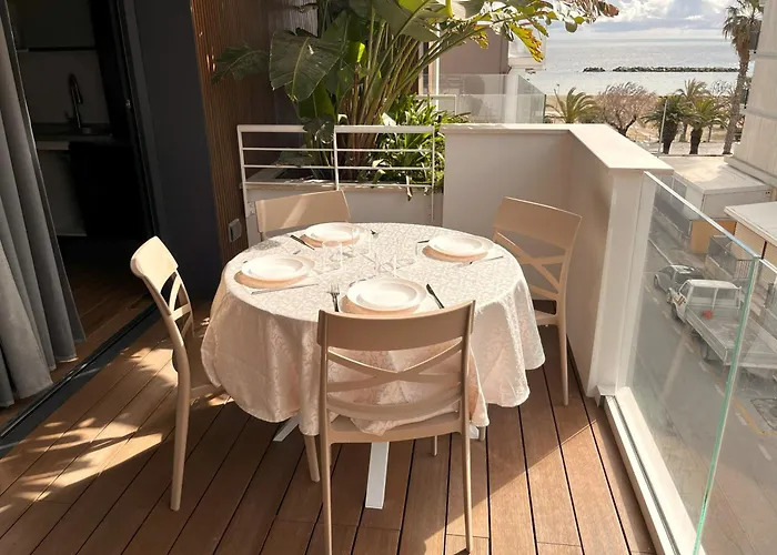 公寓 Bluesuite - Nuovissimo Trilocale A 30m Dalla Spiaggia, Con Terrazza Sul Mare E Box 圣贝内代托-德尔特龙托