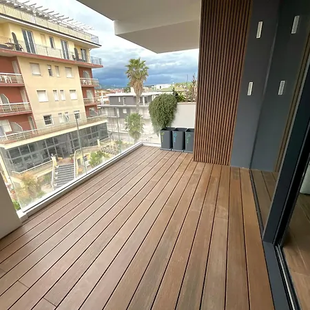 Bluesuite - Nuovissimo Trilocale A 30m Dalla Spiaggia, Con Terrazza Sul Mare E Box * سان بنيديتّو ديل ترونتو